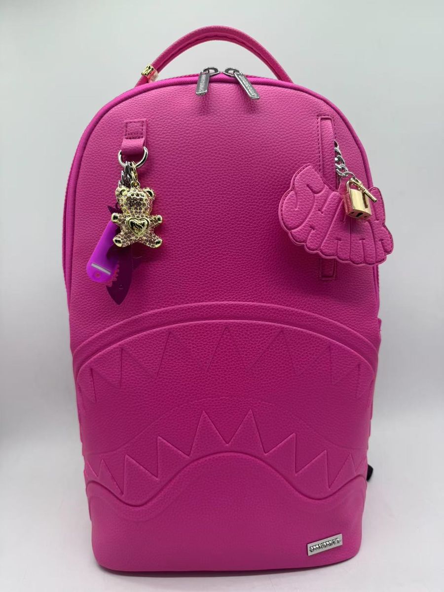 SHARK PINK ATTACK SPRAYGROUND BACKPACK