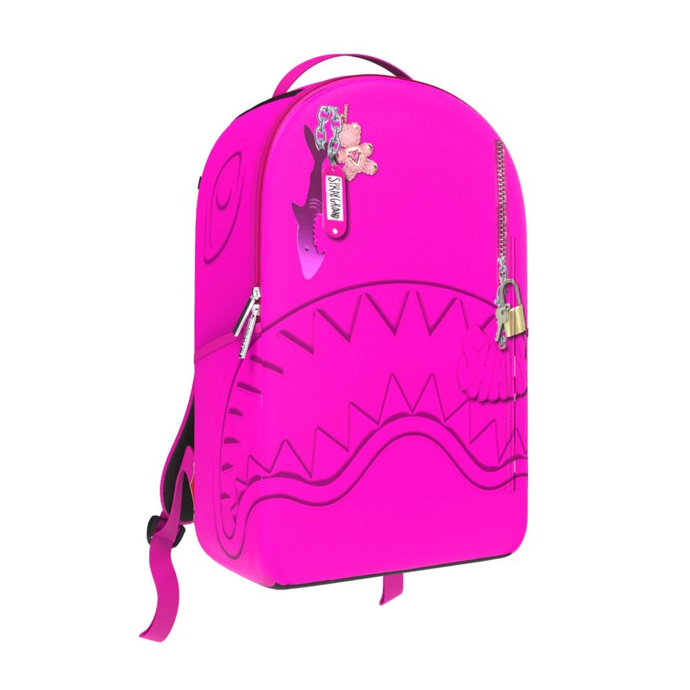 SHARK PINK ATTACK SPRAYGROUND BACKPACK