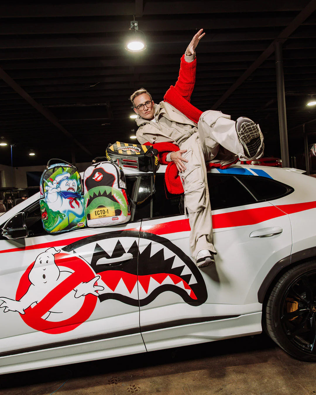 SPRAYGROUND GHOSTBUSTERS ECTO-SHARK BACKPACK
