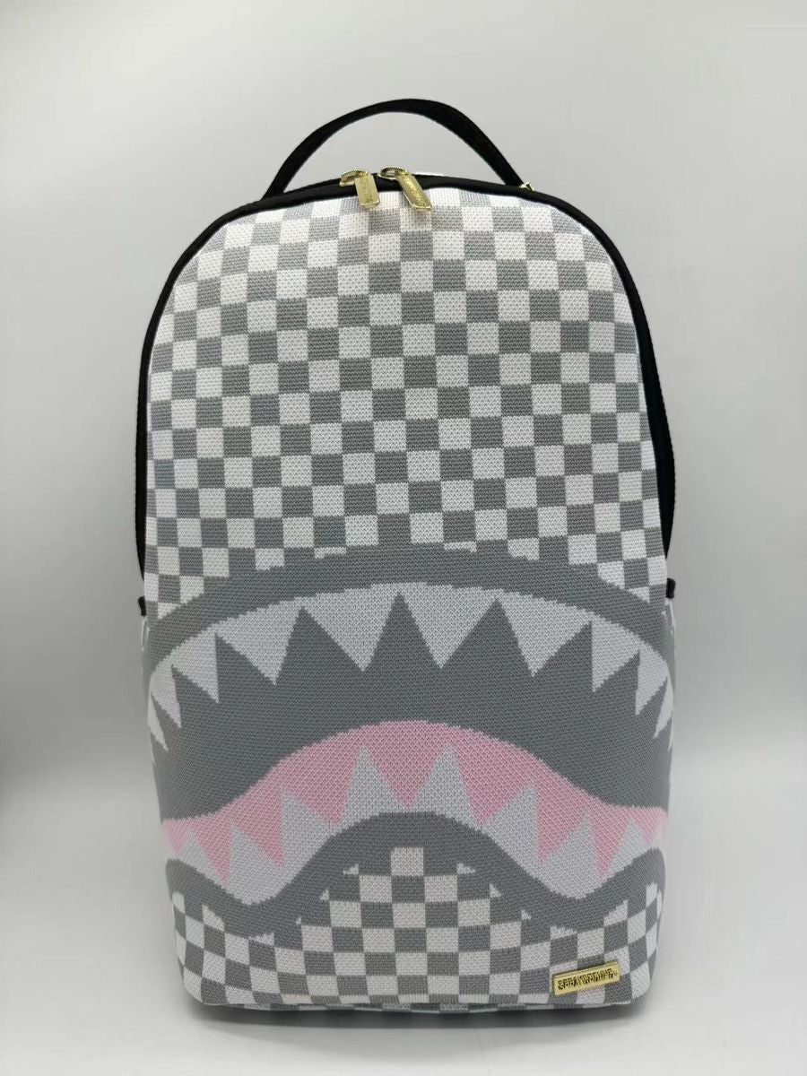 Sprayground KNIT SHARKS IN PARIS IN CREAM DLX BACKPACK