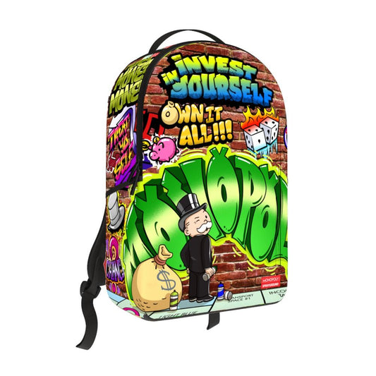 Sprayground MONOPOLY MAN GRAFFITI DLXR BACKPACK